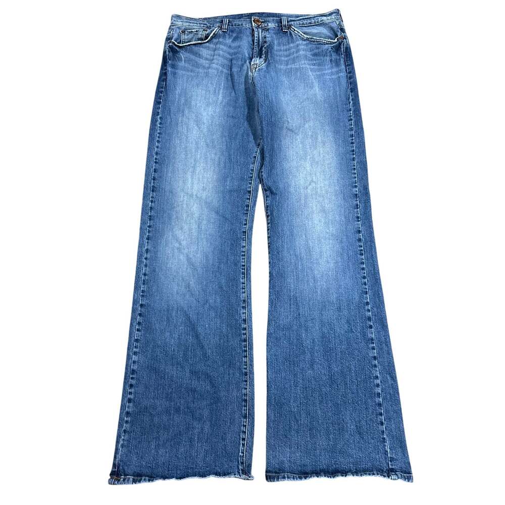 Vintage Lucky Brand Relaxed Bootleg Jeans 34x35 USA Made Blue Denim Y2K
